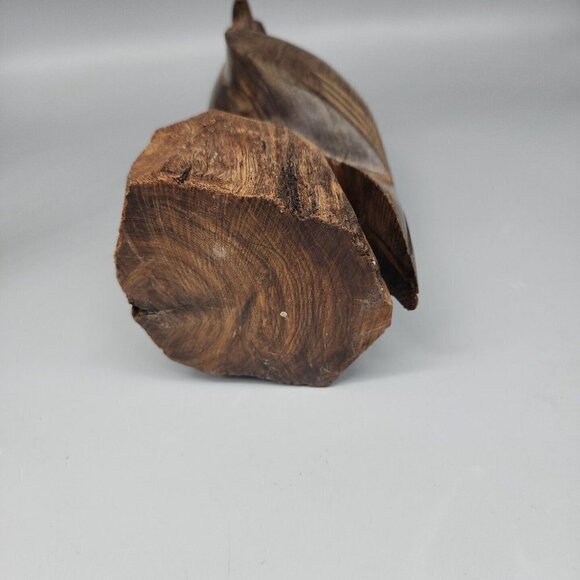 Vintage Ironwood Hawk Falcon Eagle Hand Carved Wooden Figurine Statue Bird 11" - Picture 7 of 9